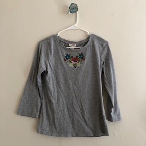 Embroidered Long Sleeve Shirt